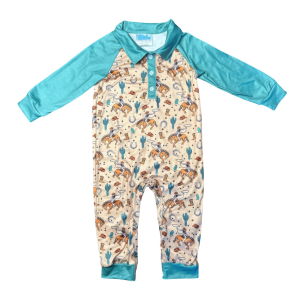 Shea Baby Baby Boys' Shea Baby Wild West Bronc Long Sleeve Romper - $20.99 at SCHEELS