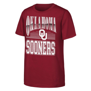 Genuine Stuff Kids' Oklahoma Sooners Chrome Header T-Shirt