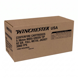 Winchester Winchester USA M855 Tipped 5.56x45mm NATO Rifle Ammunition 1000 Round Box - $499.99 at SCHEELS