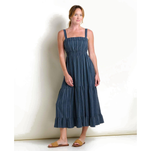 Women's Toad & Co. Taj Hemp Tiered Square Neck Midi Dress