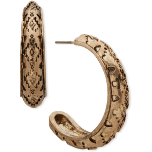 The Jewelry Group Textured Hoop Earrings