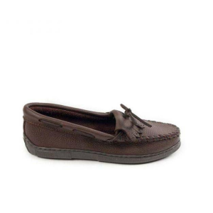 Minnetonka Women's Minnetonka Moosehide Kilty Hardsole Moc Slippers - $83.96 at SCHEELS