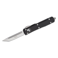 Microtech 123-11 Ultratech Stonewash Serrated Tanto OTF Automatic Knife