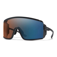 Men's Smith Pursuit Sunglasses Matte Black/ChromaPop Glacier Photochromic Copper Blue Mirror