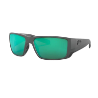 Men's Costa Del Mar Costa Del Mar Blackfin PRO Polarized Sunglasses Polarized Sunglasses Matte Grey/Green Mirror Polarized Glass