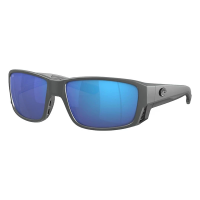 Men's Costa Del Mar Costa Del Mar Tuna Alley Pro Polarized Sunglasses Polarized Sunglasses Gray/Blue Mirror Polarized Glass