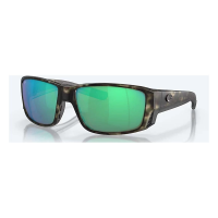 Men's Costa Del Mar Costa Del Mar Tuna Alley Pro Polarized Sunglasses Polarized Sunglasses Matte Wetlands/Green Mirror Polarized Glass