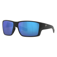 Men's Costa Del Mar Costa Del Mar Reefton Pro Sunglasses Polarized Sunglasses Matte Black/Blue Mirror Polarized Glass