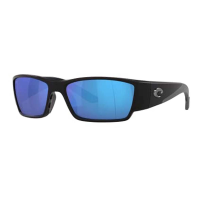 Men's Costa Del Mar Costa Del Mar Corbina Pro Polarized Sunglasses Polarized Sunglasses Matte Black/Blue Mirror Polarized Glass