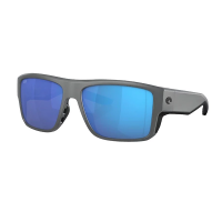 Men's Costa Del Mar Costa Del Mar Taxman Polarized Sunglasses Polarized Sunglasses Matte Grey/Blue Mirror Polarized Glass