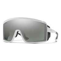 Men's Smith Pursuit Sunglasses White/ChromaPop Platinum Mirror