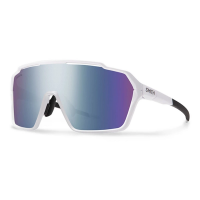 Men's Smith Shift XL Mag Sunglasses White/ChromaPop Violet Mirror