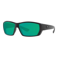 Men's Costa Del Mar Costa Del Mar Tuna Alley Polarized Sunglasses Polarized Sunglasses Blackout/Green Mirror Polarized Glass