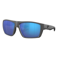 Men's Costa Del Mar Costa Del Mar Bloke Polarized Sunglasses Polarized Sunglasses Matte Black/Blue Mirror Polarized Glass