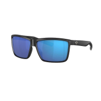 Men's Costa Del Mar Costa Del Mar Rinconcito Sunglasses Polarized Sunglasses Matte Black/Blue Mirror Polarized Glass