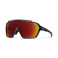 Men's Smith Shift MAG Polarized Sunglasses Black/ChromaPop Red Mirror