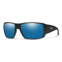 Men's Smith Guide's Choice XL Polarized Sunglasses Matte Black/ChromaPop Blue Mirror Polarized Glass