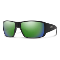 Men's Smith Guide's Choice Polarized Sunglasses Matte Black/ChromaPop Green Mirror Polarized Glass