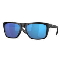 Men's Costa Del Mar Costa Del Mar Mainsail Polarized Sunglasses Polarized Sunglasses Matte Black/Blue Mirror Polarized Glass