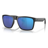 Men's Costa Del Mar Costa Del Mar Paunch XL Sunglasses Polarized Sunglasses Matte Black/Blue Mirror Polarized Glass