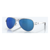 Men's Costa Del Mar Costa Del Mar Loreto Polarized Sunglasses Polarized Sunglasses Palladium/Blue Mirror Polarized Polycarbonate