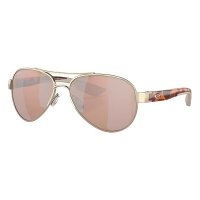 Men's Costa Del Mar Costa Del Mar Loreto Polarized Sunglasses Polarized Sunglasses Rose Gold/Copper Silver Mirror Polarized Polycarbonate