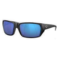 Men's Costa Del Mar Costa Del Mar Tailfin Polarized Sunglasses Polarized Sunglasses Matte Black/Blue Mirror Polarized Glass