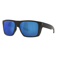 Men's Costa Del Mar Costa Del Mar Lido Polarized Sunglasses Polarized Sunglasses Matte Black/Blue Mirror Polarized Polycarbonate