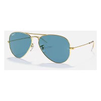 Men's Ray-Ban Ray-Ban Aviator Classic Sunglasses Polarized Sunglasses Matte Gold/Blue Polarized