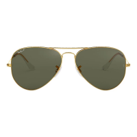 Men's Ray-Ban Ray-Ban Aviator Sunglasses Polarized Sunglasses Polished Arista Gold/G-15 Green Polarized