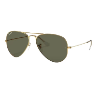 Men's Ray-Ban Ray-Ban Aviator Sunglasses Polarized Sunglasses Polished Arista Gold/G-15 Green Polarized