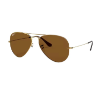 Men's Ray-Ban Ray-Ban Aviator Classic Sunglasses Polarized Sunglasses Polished Arista Gold/Brown Polarized