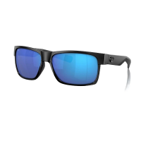 Men's Costa Del Mar Costa Del Mar Half Moon Polarized Sunglasses Polarized Sunglasses Matte Black/Blue Mirror Polarized Polycarbonate