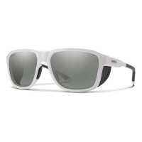 Men's Smith Embark Polarized Sunglasses Matte White/ChromaPop Platinum Mirror Polarized