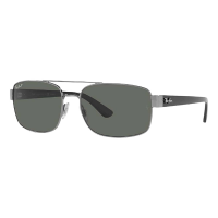 Men's Ray-Ban Ray-Ban 3687 Sunglasses Polarized Sunglasses Polished Gunmetal/Green Polarized