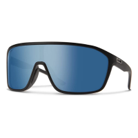 Men's Smith Boomtown Polarized Sunglasses Matte Black/ChromaPop Blue Mirror Polarized