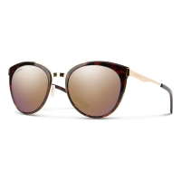 Men's Smith Somerset Polarized Sunglasses Tortoise Rose/ChromaPop Polarized Rose Gold Mirror