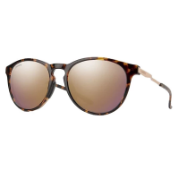 Men's Smith Wander Polarized Sunglasses Tortoise/ChromaPop Polarized Rose Gold Mirror