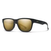 Men's Smith Lowdown Slim 2 Polarized Sunglasses Matte Black Gold/ChromaPop Polarized Black Gold