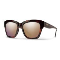 Women's Smith Sway Polarized Sunglasses Tortoise/ChromaPop Polarized Rose Gold Mirror