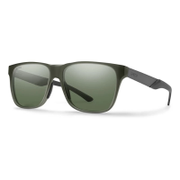 Men's Smith Lowdown Steel Polarized Sunglasses Matte Moss Crystal/Polarized Grey Green