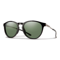 Men's Smith Wander Polarized Sunglasses Black/ChromaPop Polarized Grey Green