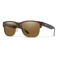 Men's Smith Lowdown Split Polarized Sunglasses Matte Tortoise/ChromaPop Polarized Brown