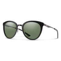 Men's Smith Somerset Polarized Sunglasses Matte Black/ChromaPop Polarized Grey Green