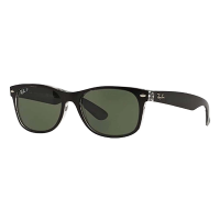 Men's Ray-Ban New Wayfarer Polarized Sunglasses Rubber black / polar green