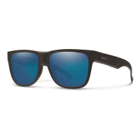 Men's Smith Lowdown 2 Polarized Sunglasses Matte Black/ChromaPop Blue Mirror