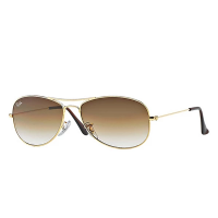 Men's Ray-Ban Cockpit Sunglasses Gold/Light Brown Gradient