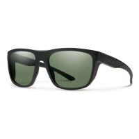 Men's Smith Barra Polarized Sunglasses Matte Black/ChromaPop Grey Green Polarized