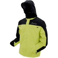 Men's Frogg Toggs Pilot ll Cruiser Rain Jacket Large Black / HiVis Green