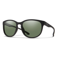 Men's Smith Lake Shashta Polarized Sunglasses Matte Black/ChromaPop Grey Green Polarized